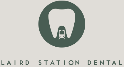 Laird Station Dental — tooth and station logo